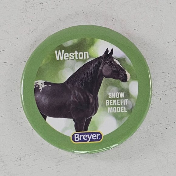 Breyer Horse Weston Button Pin Show Benefit Model - Picture 1 of 4